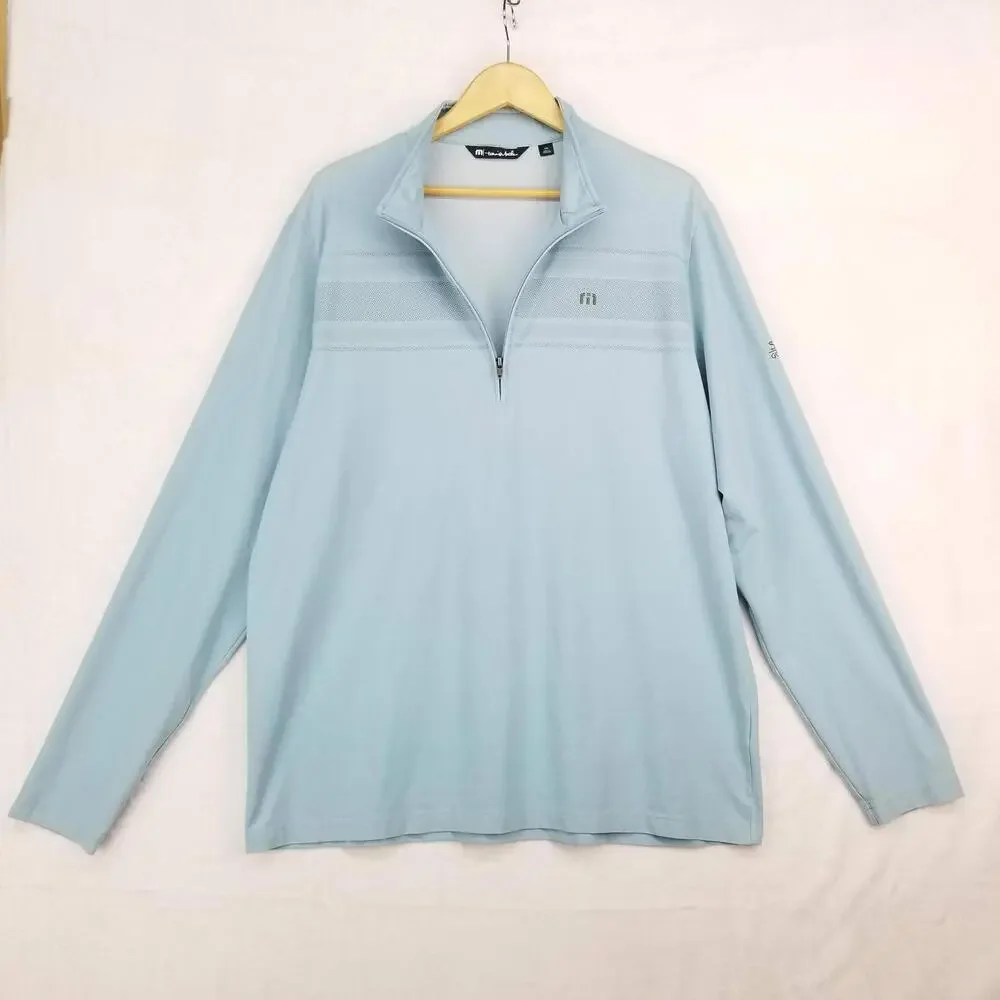 Travis Mathew 1/4 Zip Pullover Shirt Jacket XXL Light Blue Sedona Golf & Resort - Picture 15 of 15